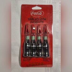 Coca-Cola Tablecloth Weights Set